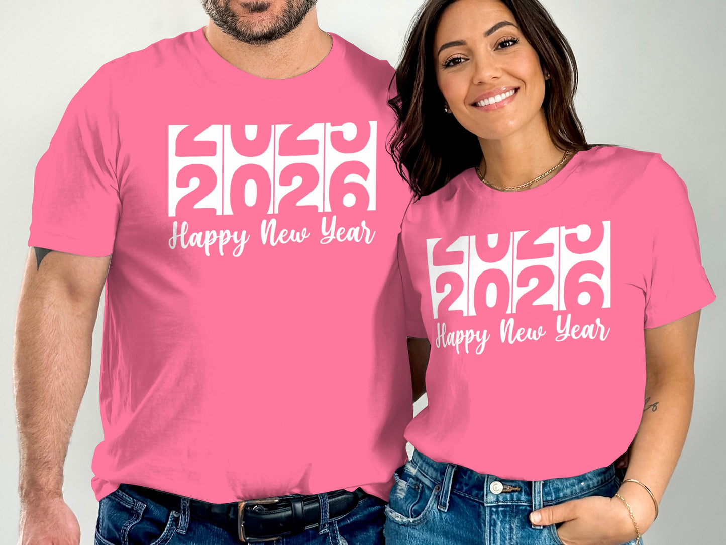 Happy New Year 2024 2025 2026 Graphic T-shirt