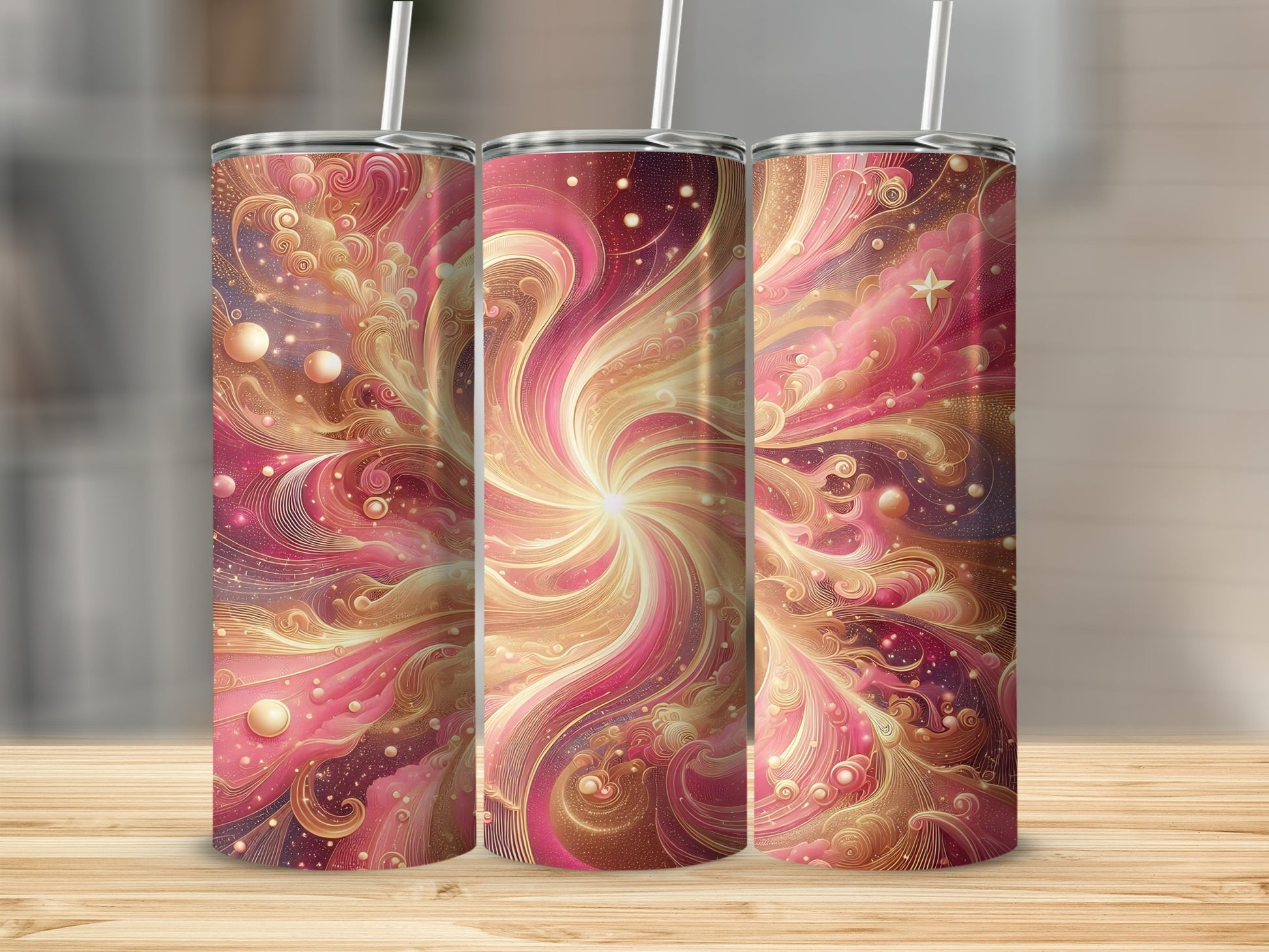 Vibrant Swirling Cosmic Energy Tumbler product
