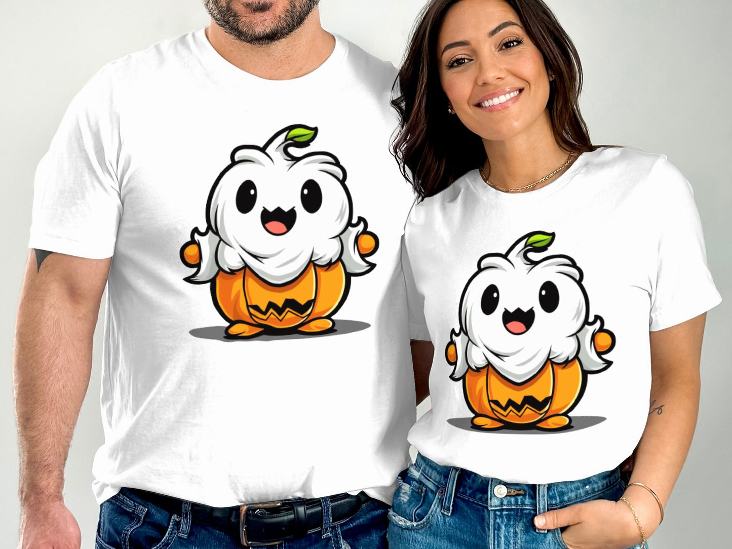 Cute Pumpkin Character Couple Matching Shirt product type