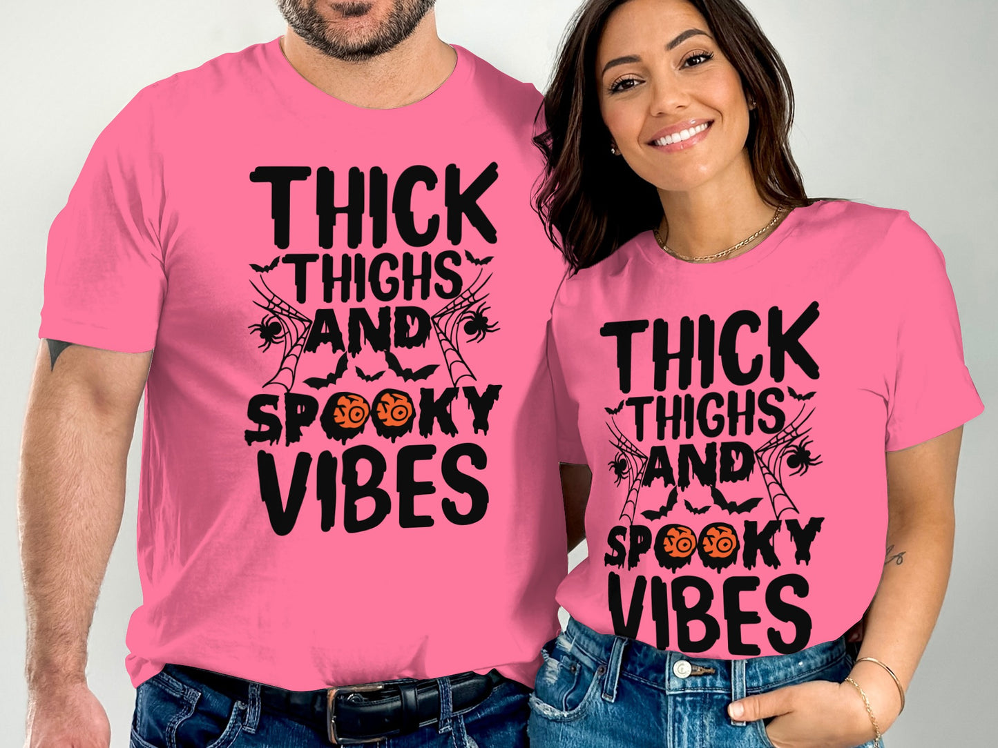 Thick Thighs and Spooky Vibes Halloween T-shirt product type