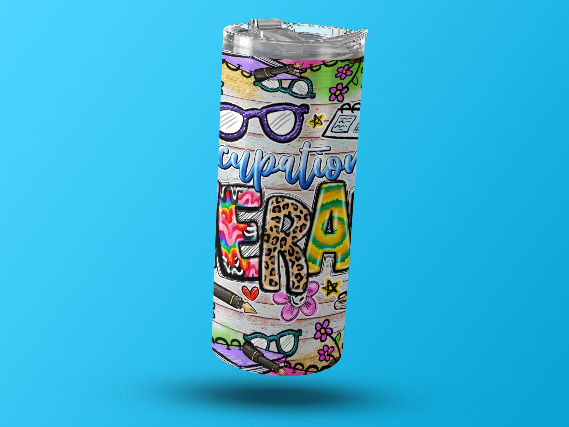 Vibrant Artistic Occupational Therapist Tumbler product
