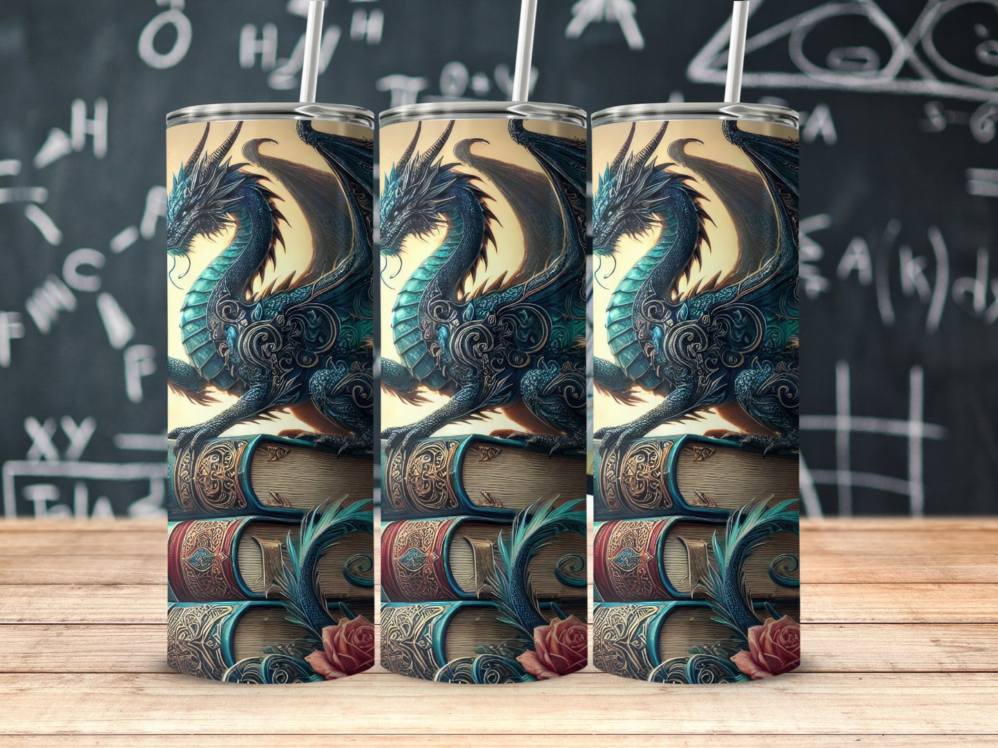 Dragon Artwork Tumbler Features Stunning Fantasy Product
