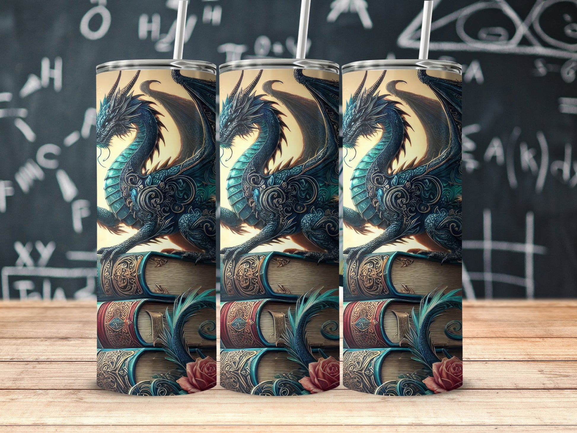 Dragon Artwork Tumbler Features Stunning Fantasy Product