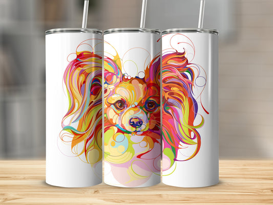 Colorful Papillon Design Insulated Tumbler Product