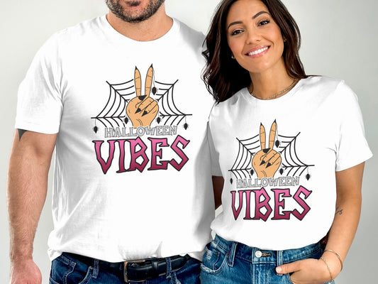 Halloween Vibes Peace Sign T-shirt product type