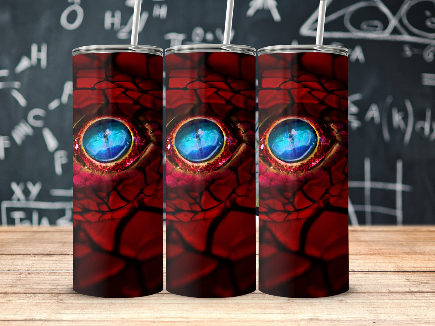 Blue Eye Dragon Scale Pattern Tumblers product