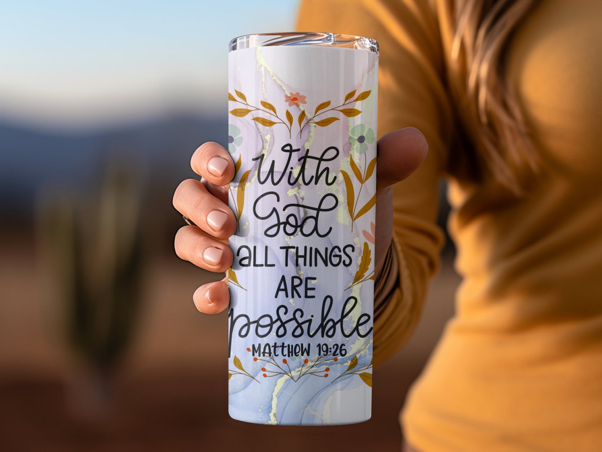 Inspirational Matthew 19:26 All Things Are Possible product type