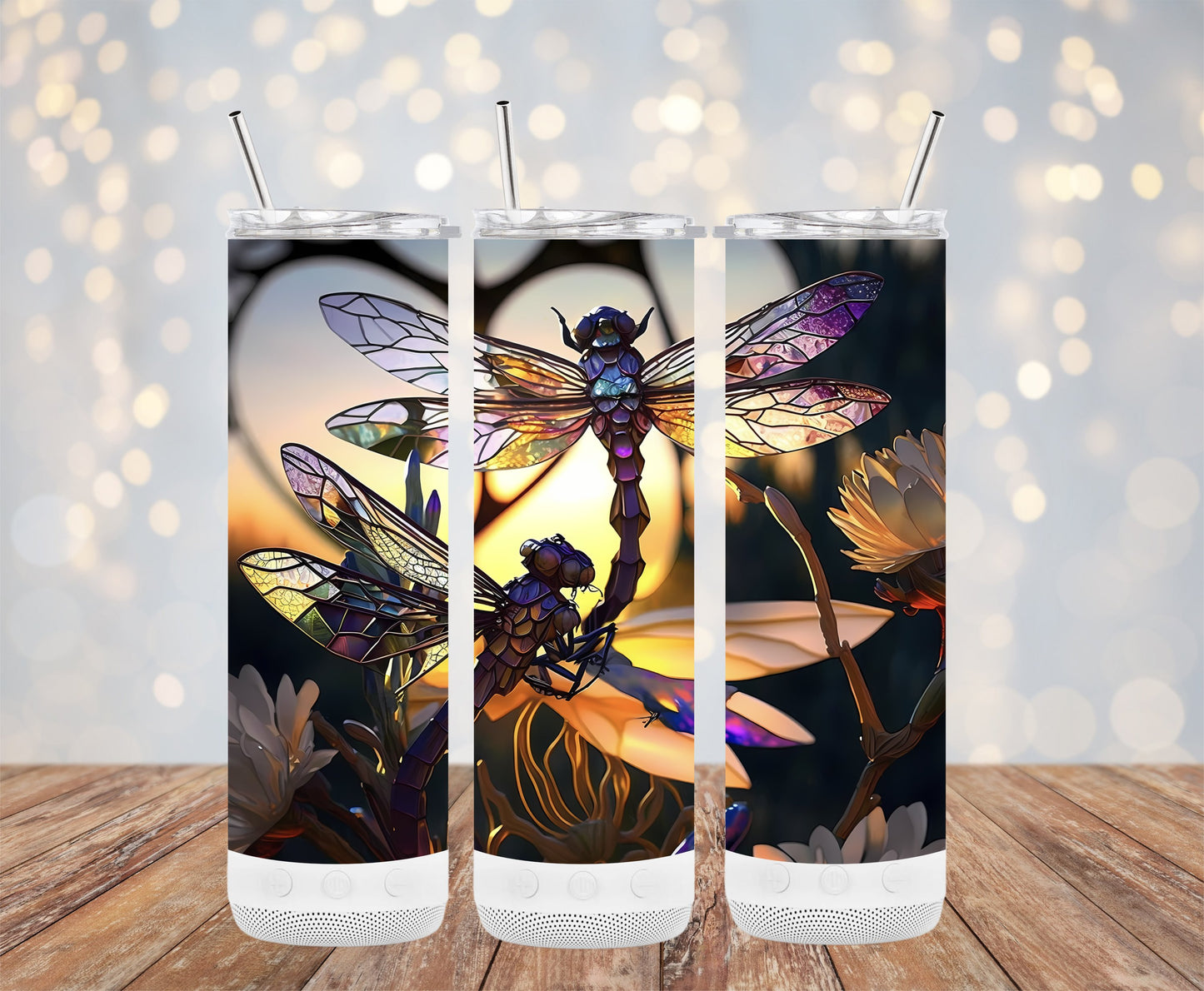 Stunning Dragonfly Design Insulated Tumbler product