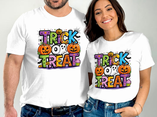 Trick or Treat Halloween Graphic Print T-Shirt product