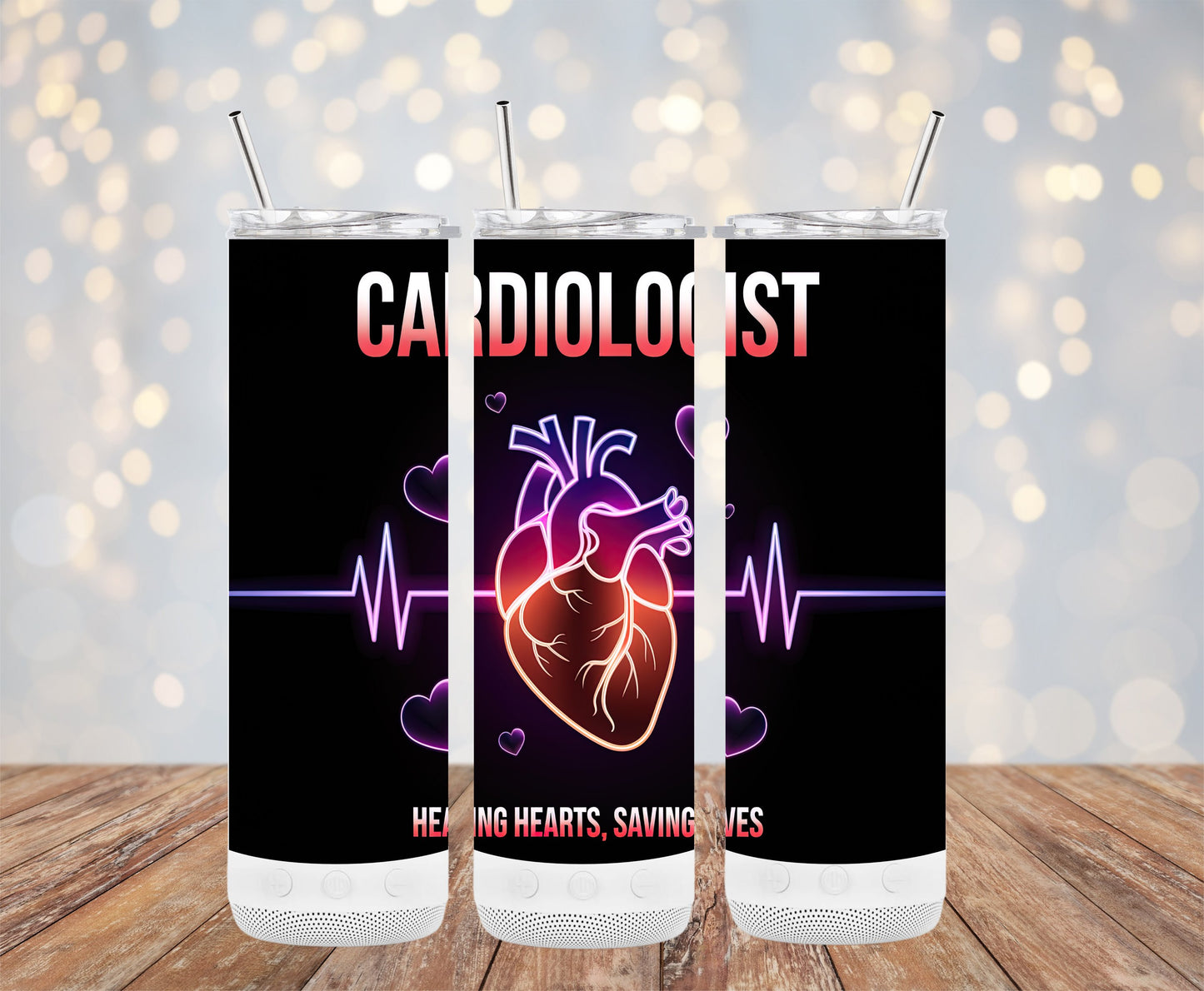 Cardiologist Saving Lives Heartbeat Tumbler product type