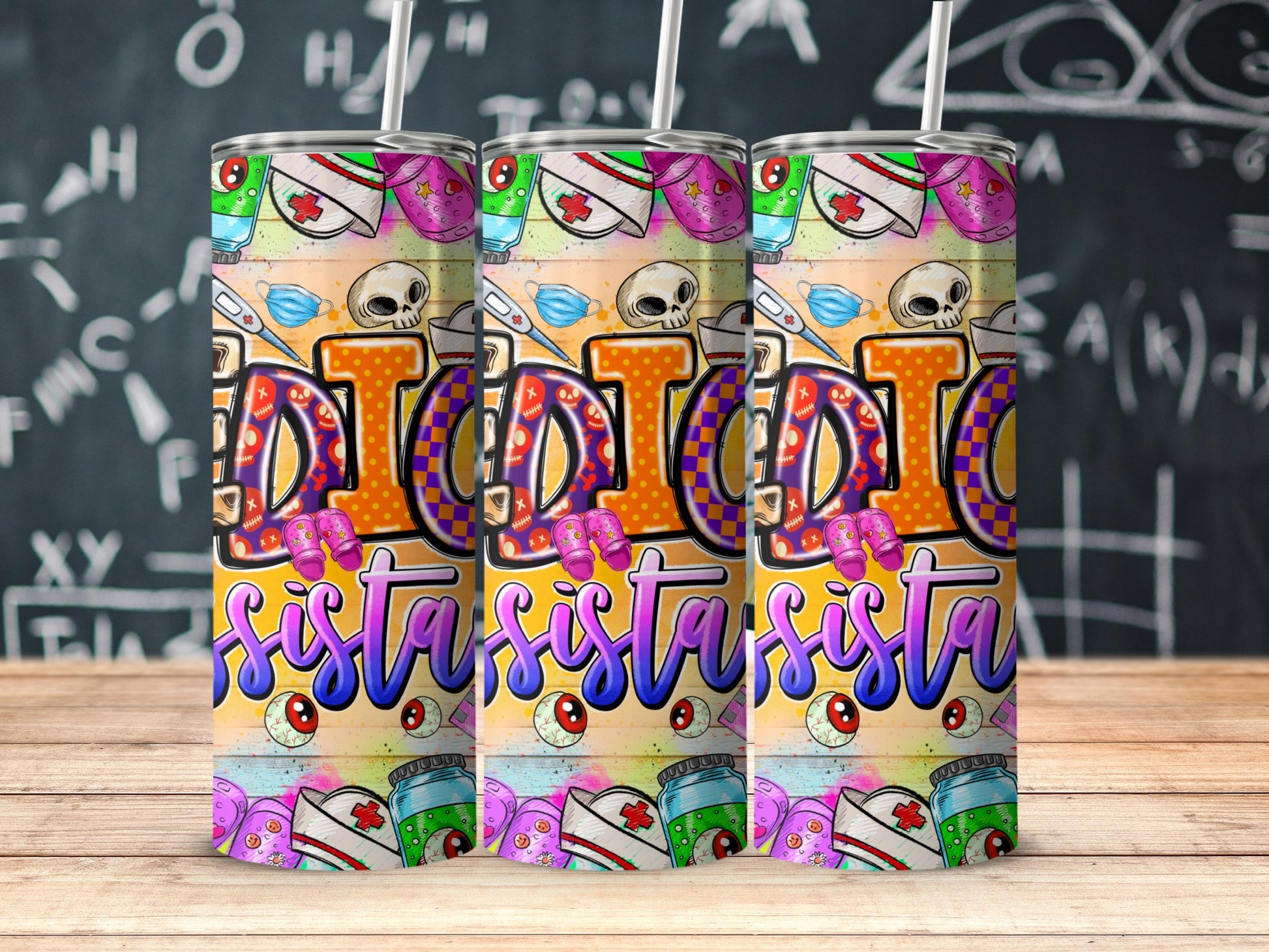 Medical Themed Colorful Tumblers Hospital Nurse product