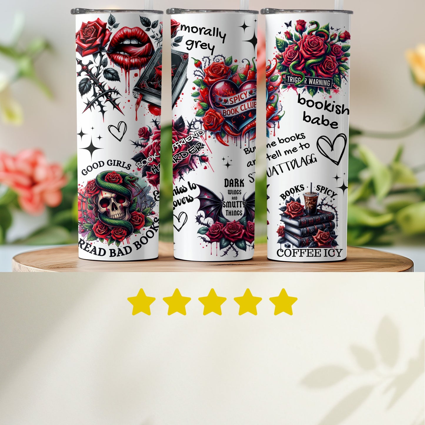 Bookish Babe Good Girls Read Bad Books Tumbler product