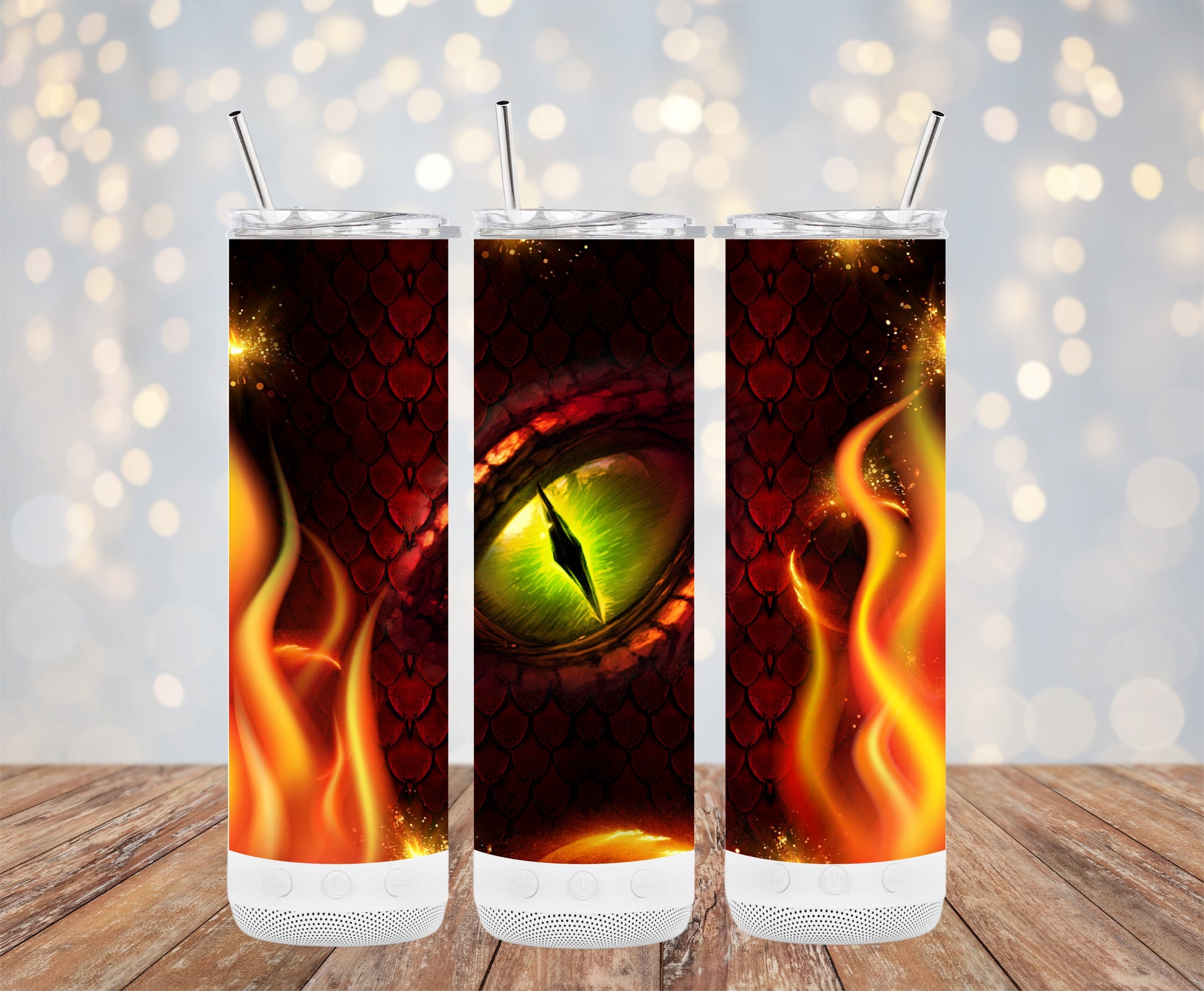 Dragon Eye and Flames Design Tumbler Product type