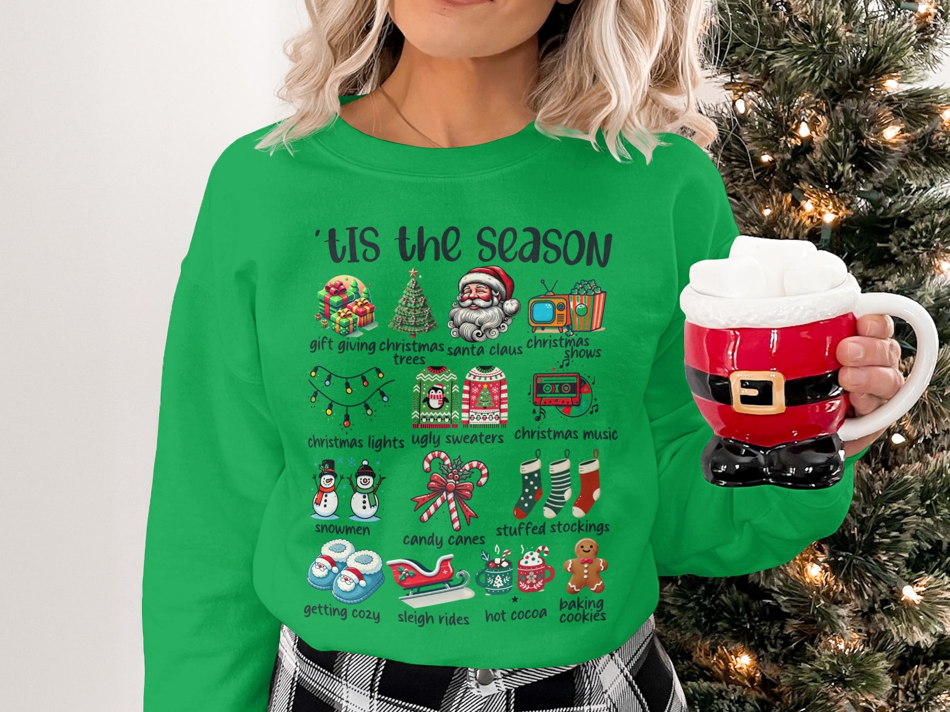 'Tis the Season Ugly Sweaters Christmas Music Snowmen