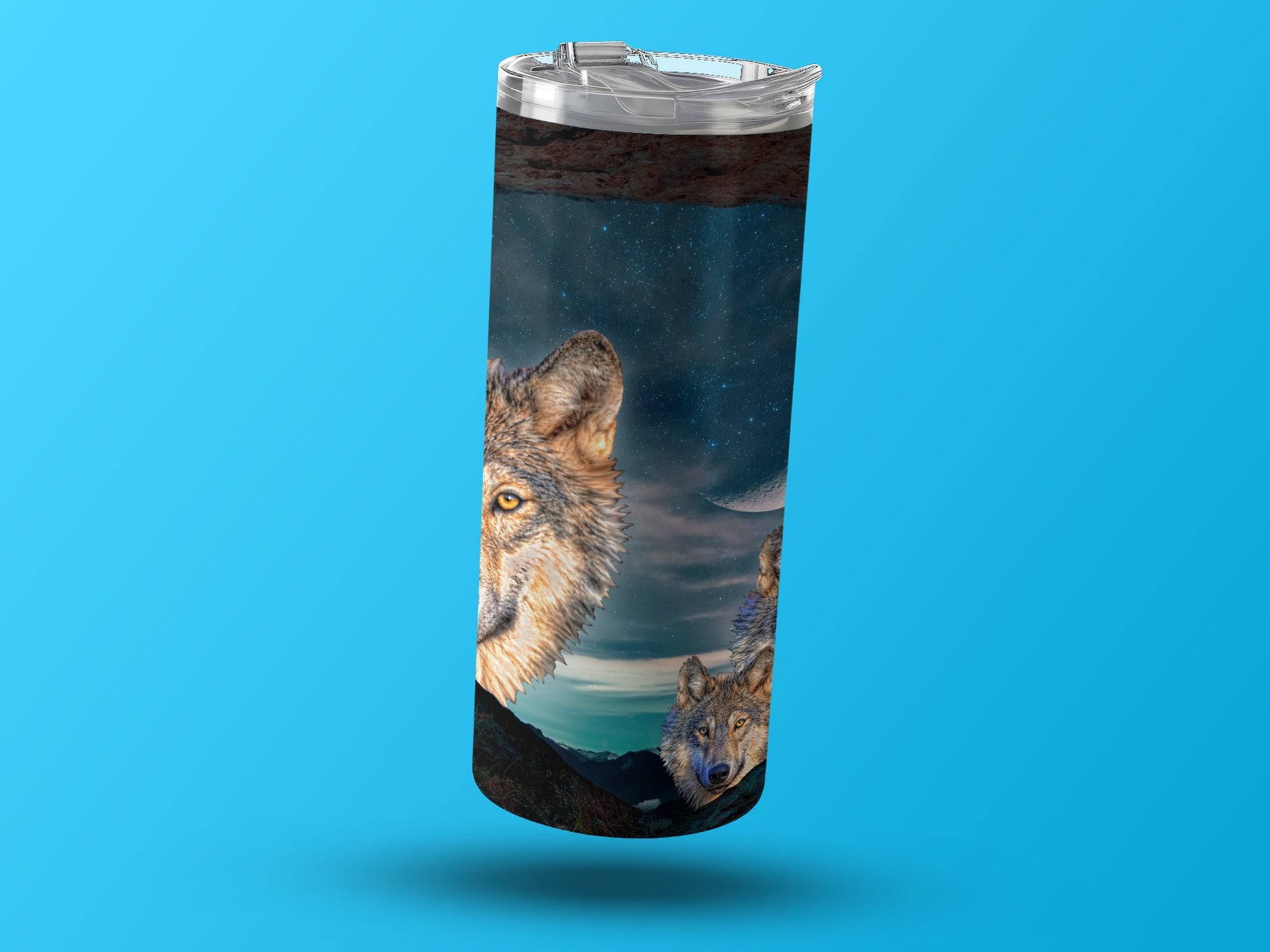 Majestic Wolves Under the Stars Insulated Tumbler product type