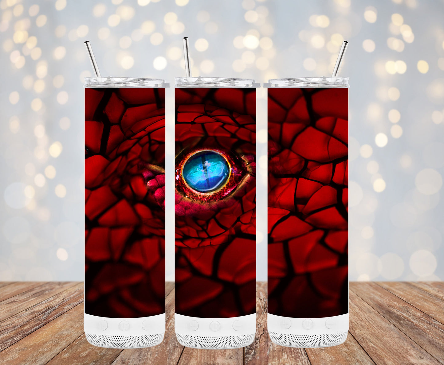 Red Dragon Scales with Blue Eye Tumbler product