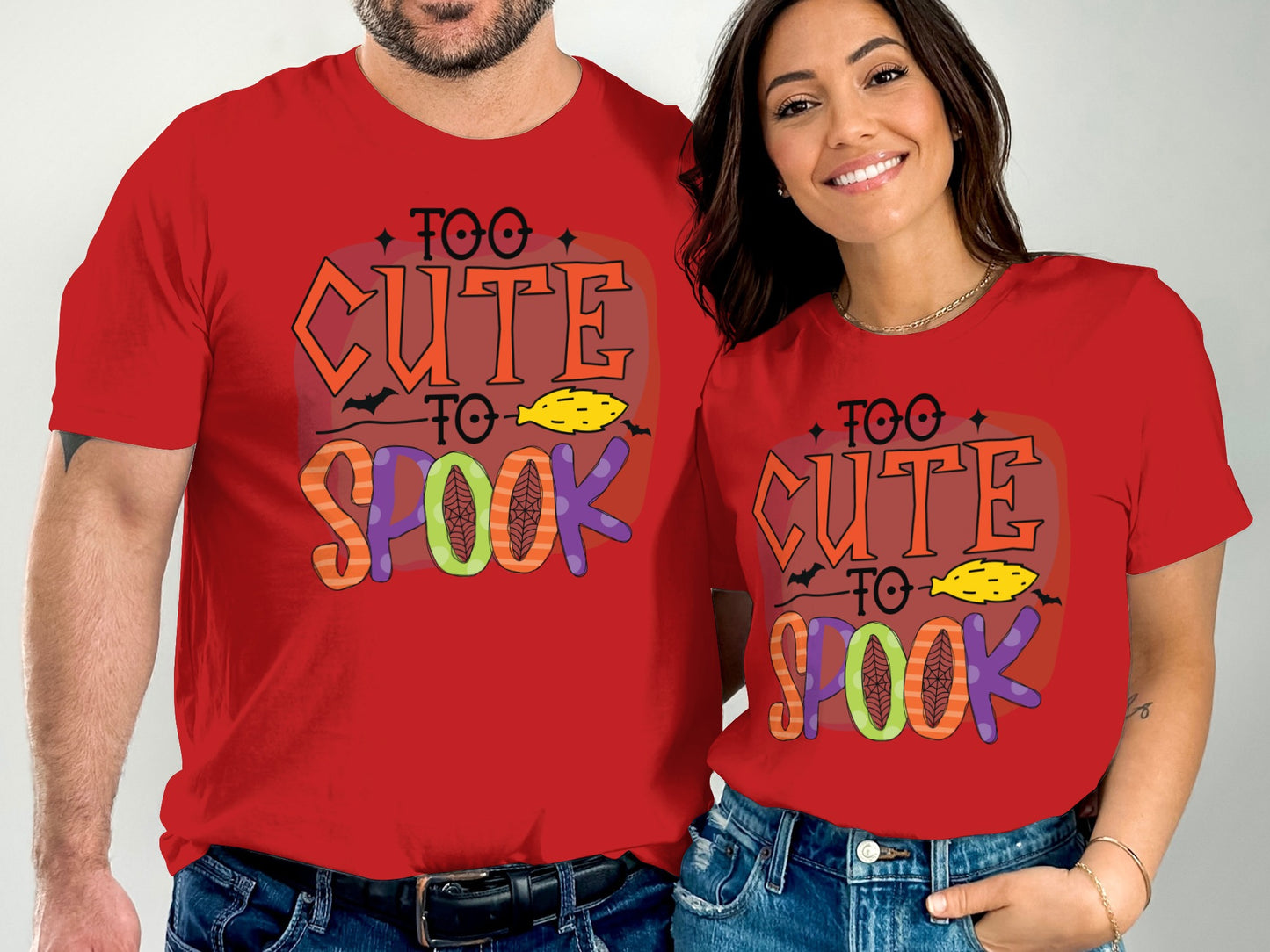 Too Cute To Spook Red Halloween Shirt product