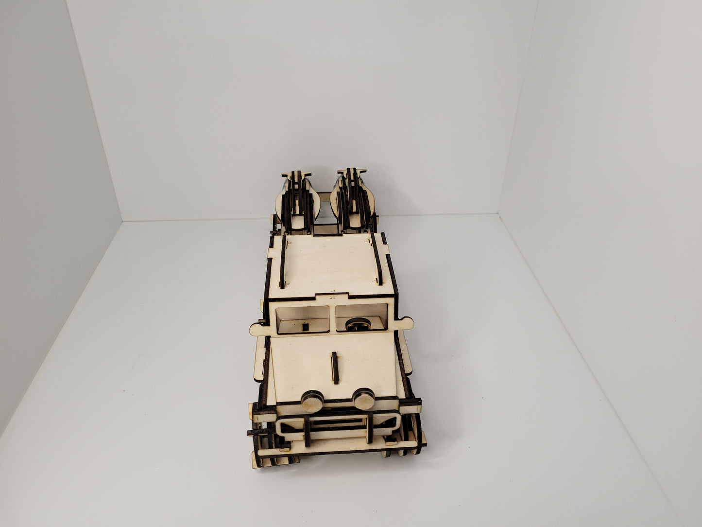 Intricately Detailed Model Fire Truck for Enthusiasts