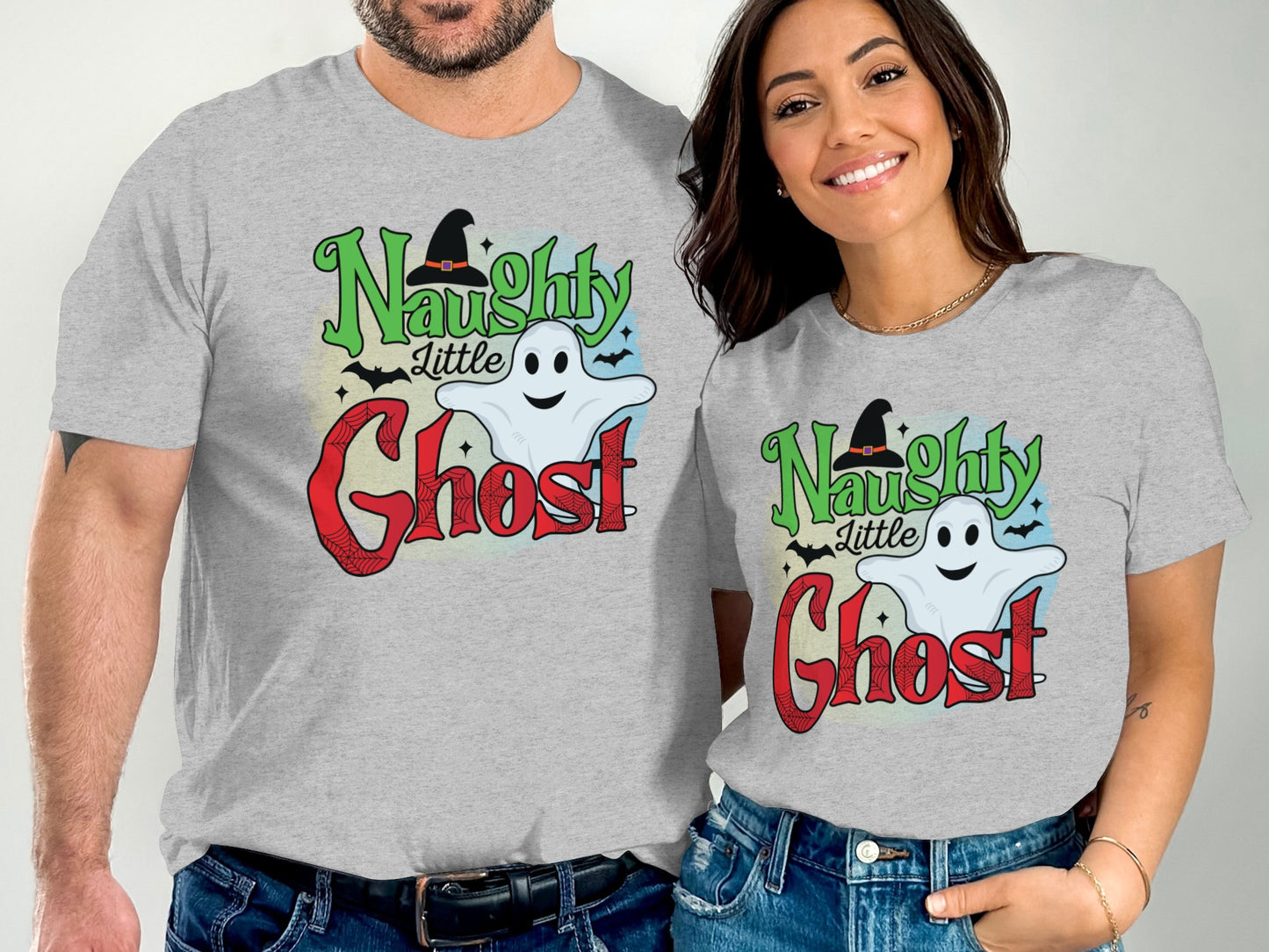 Naughty Little Ghost Halloween Graphic Tee product