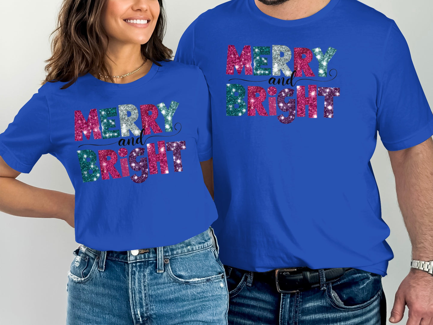 Merry and Bright Festive Design Holiday Shirt