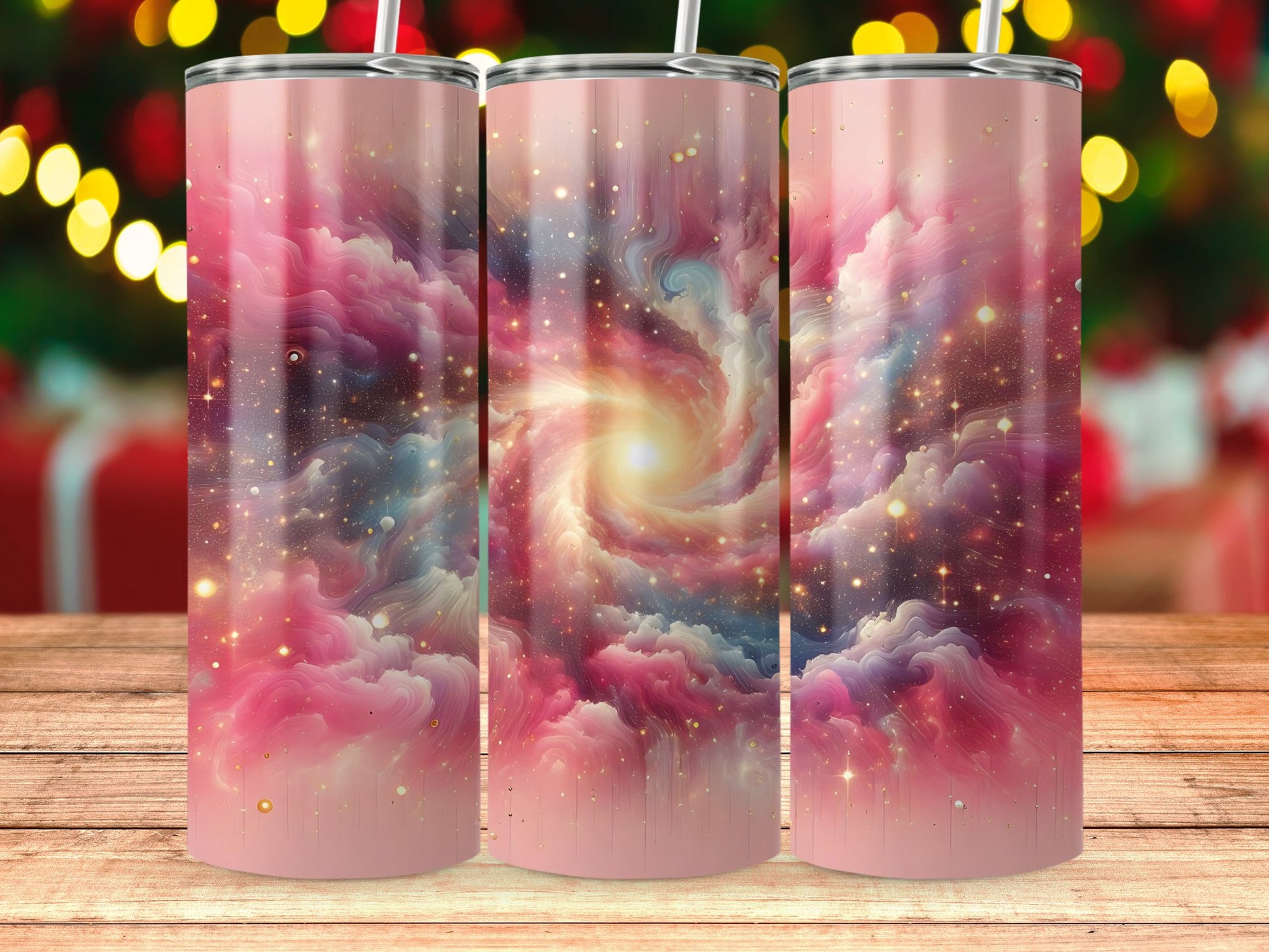 Galaxy Swirl Nebula Sky Design Tumbler product type