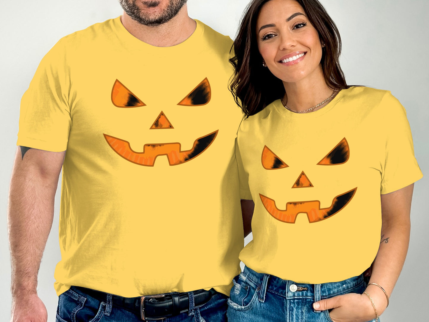 Matching Halloween Pumpkin Face Shirts product type