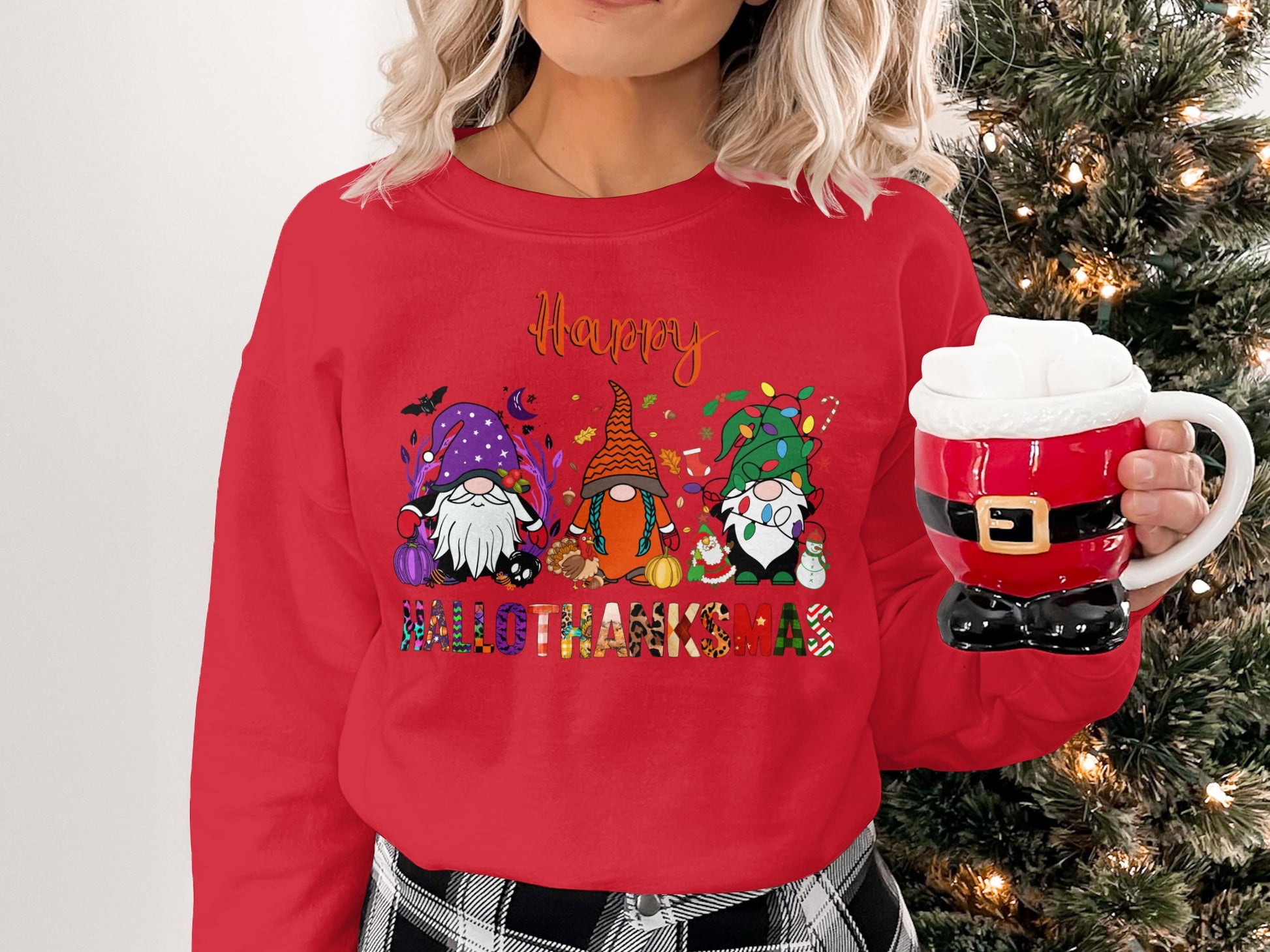 Happy Hallothanksmas Gnome Sweatshirt