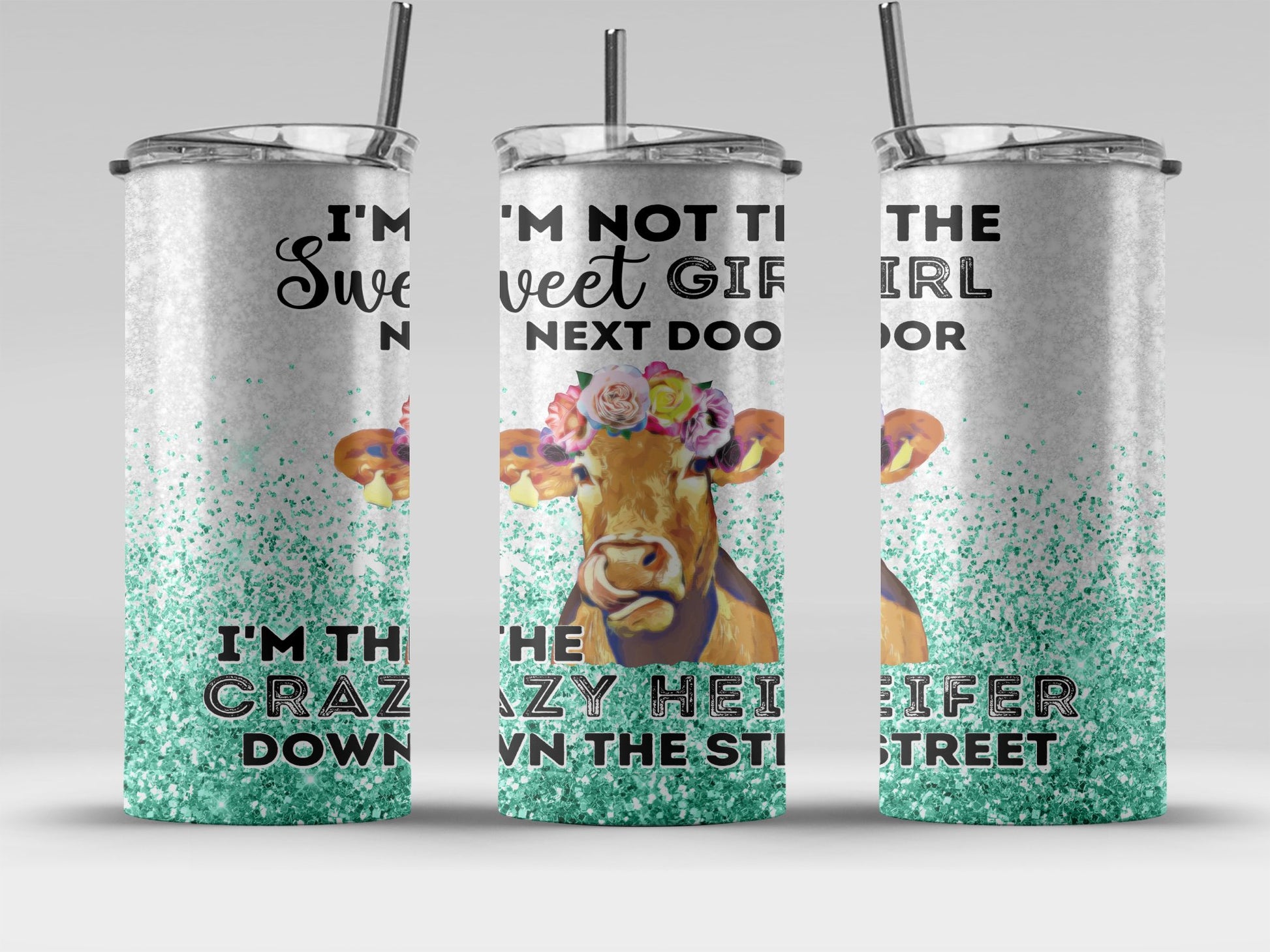 Crazy Heifer Down The Street Tumbler product