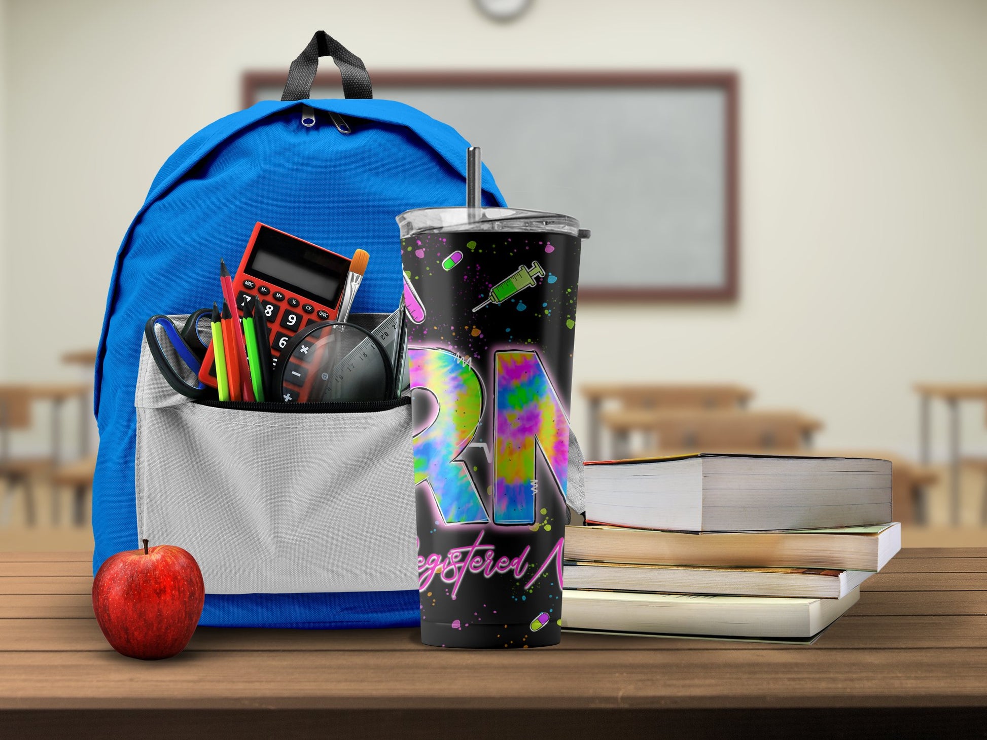 Colorful RN Insulated Tumbler for Nurses product