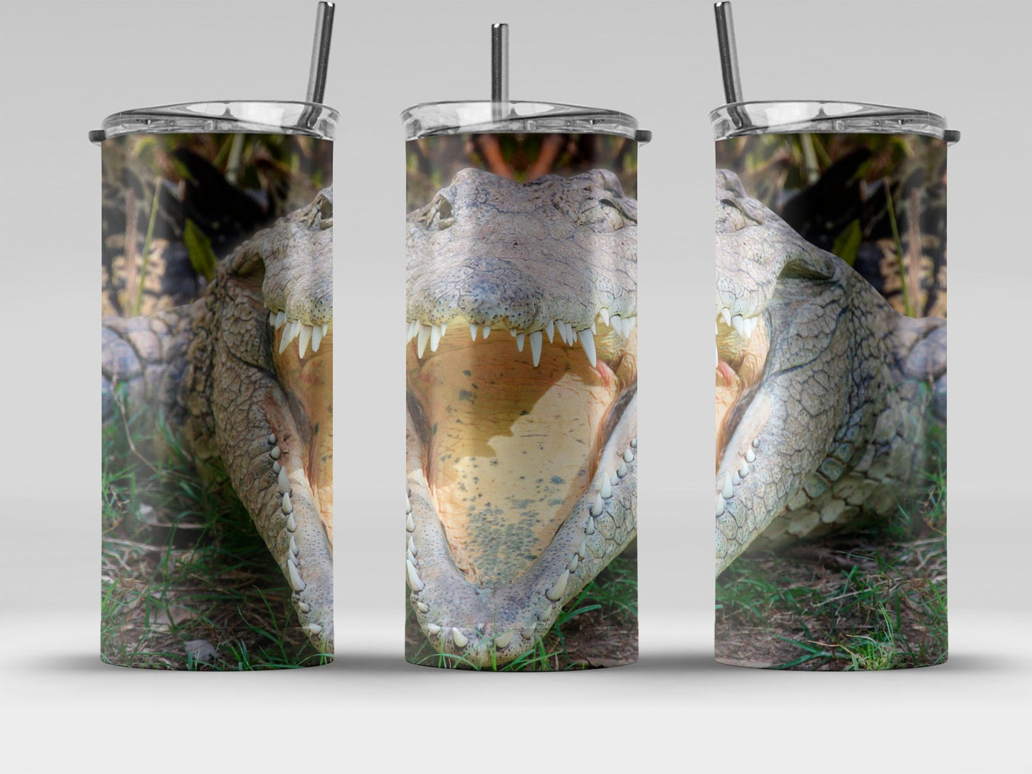 Alligator Closeup Double Wall Insulated Tumbler product