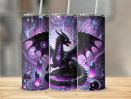 Cosmic Dragon Fantasy Art Stainless Steel Tumbler product