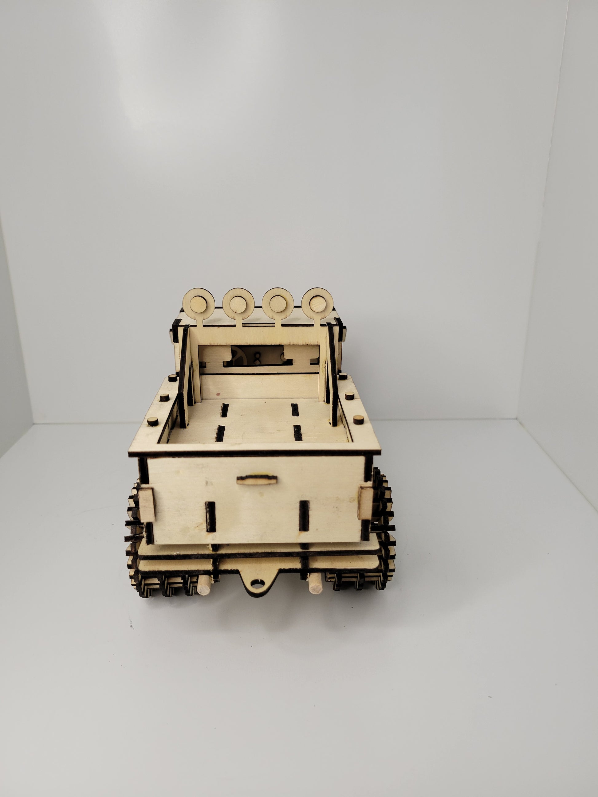 Wooden Model Tank Construction Set Educational Toy