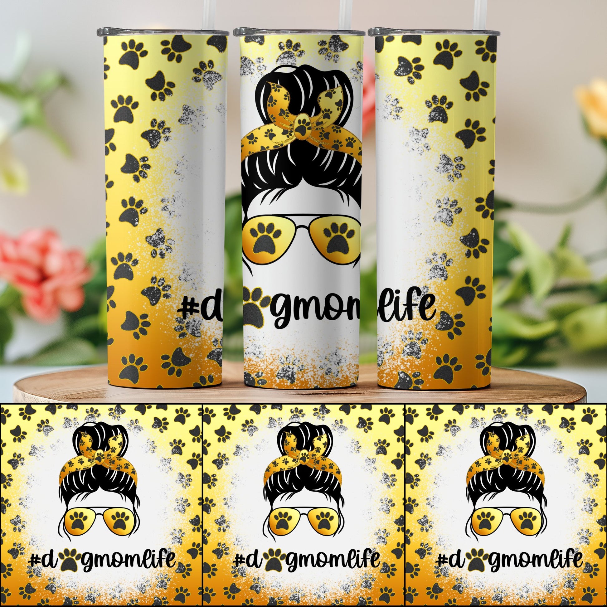 '#dogmomlife Dog Lover Stainless Steel Tumbler product type'