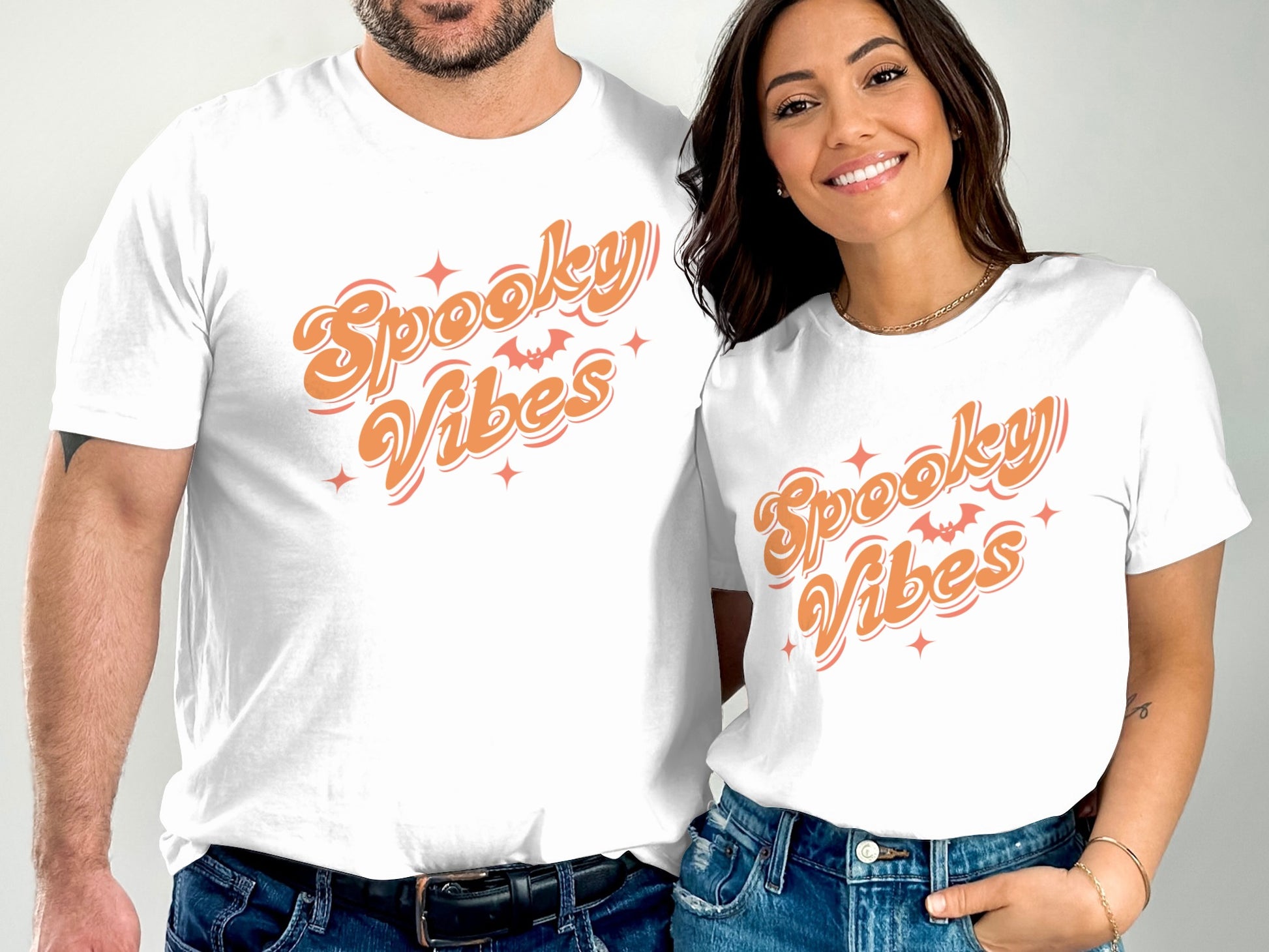 Spooky Vibes Graphic Tee couples product type