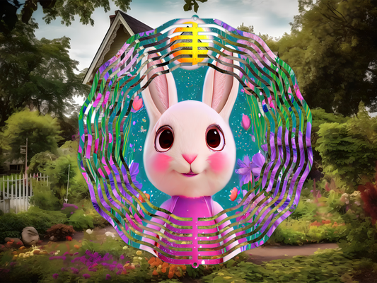 Easter Bunny 4 Wind Spinner