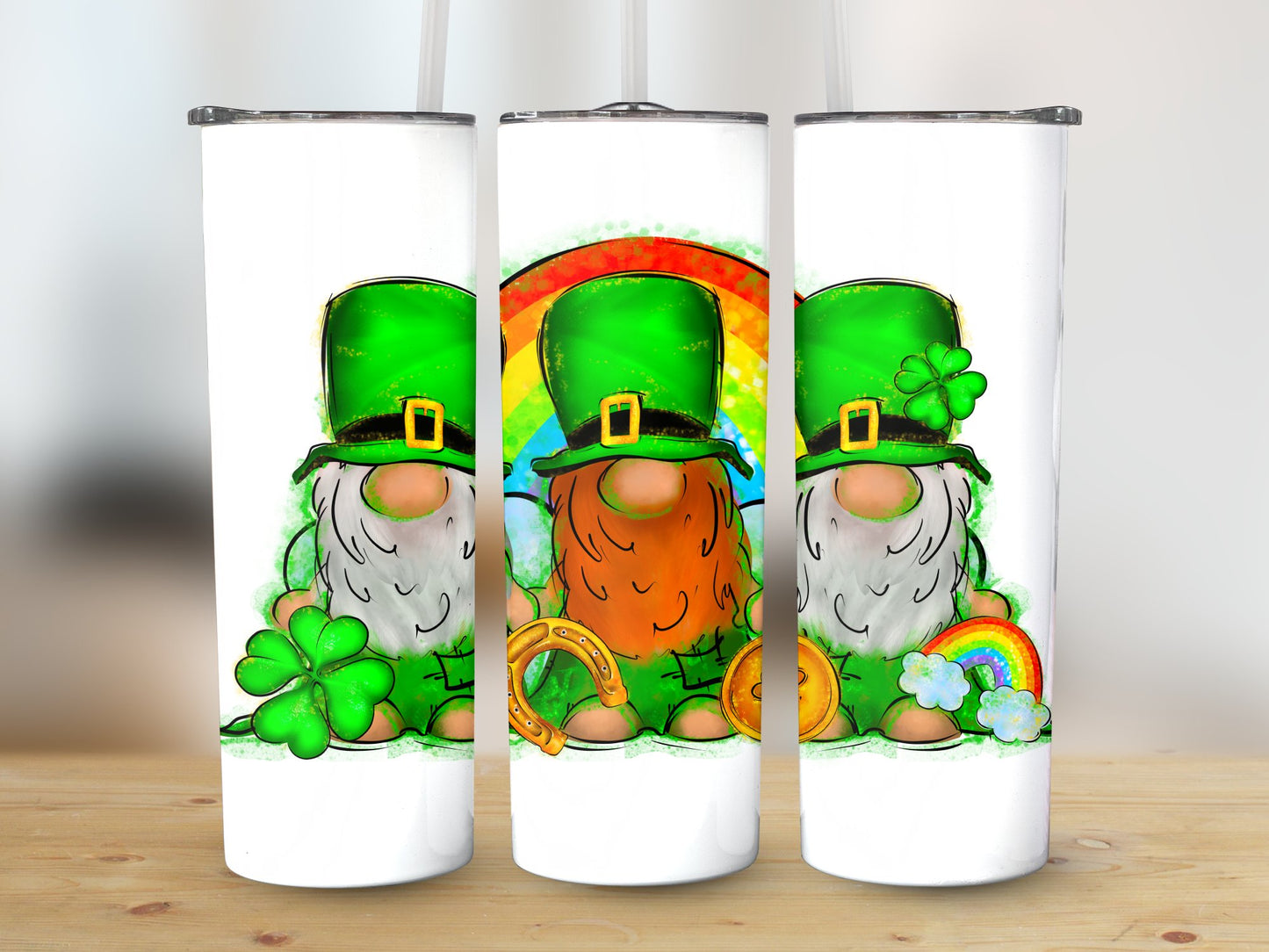 Gnome Rainbow (St. Patrick's Tumbler)