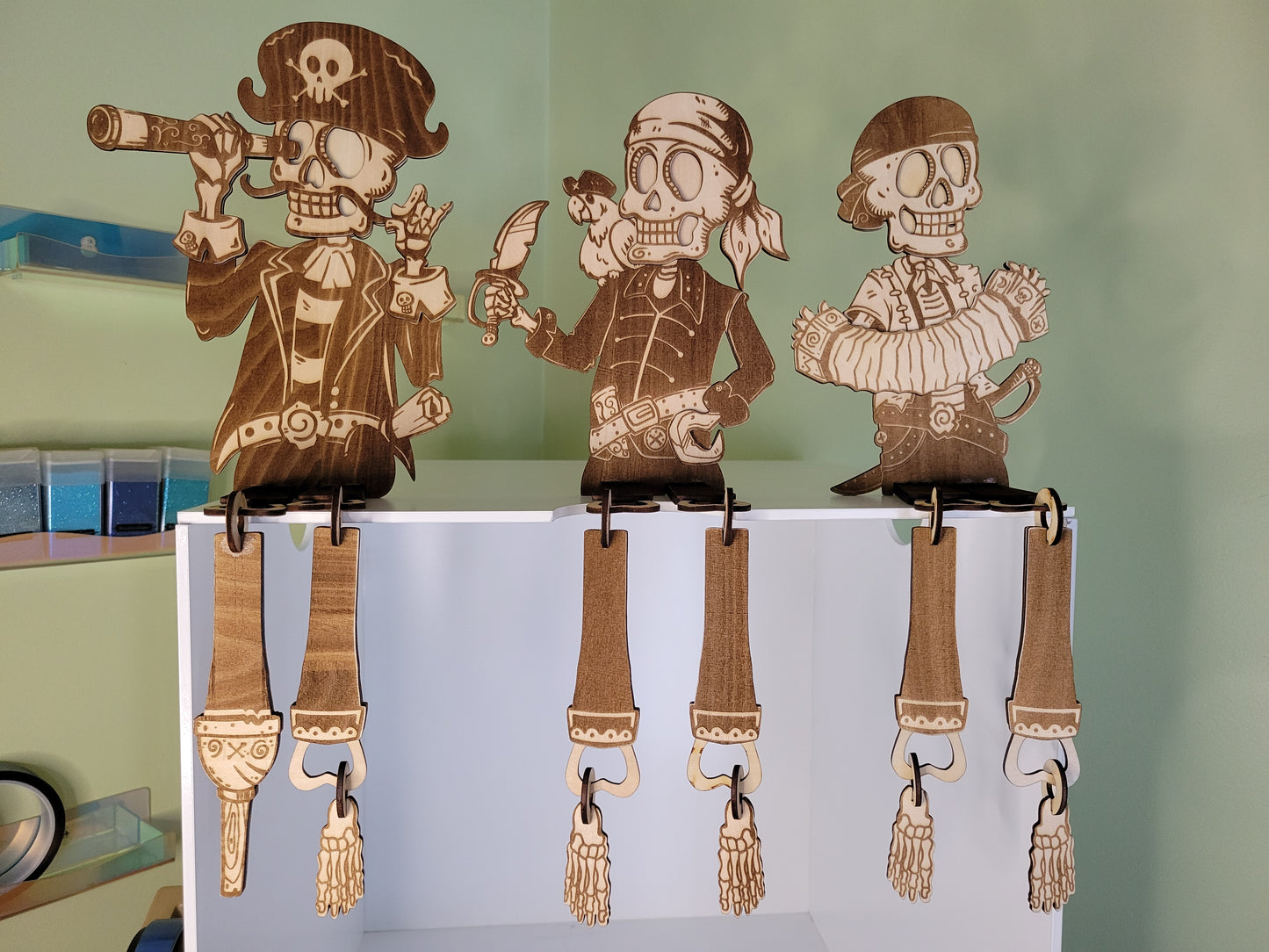 Sitting Pirates 3D Birchwood