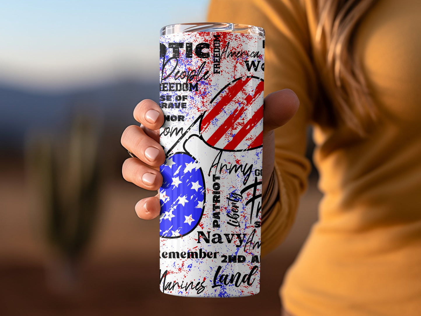 Patriotic USA Theme with Liberty and Freedom (4th July Tumblers) 8371299