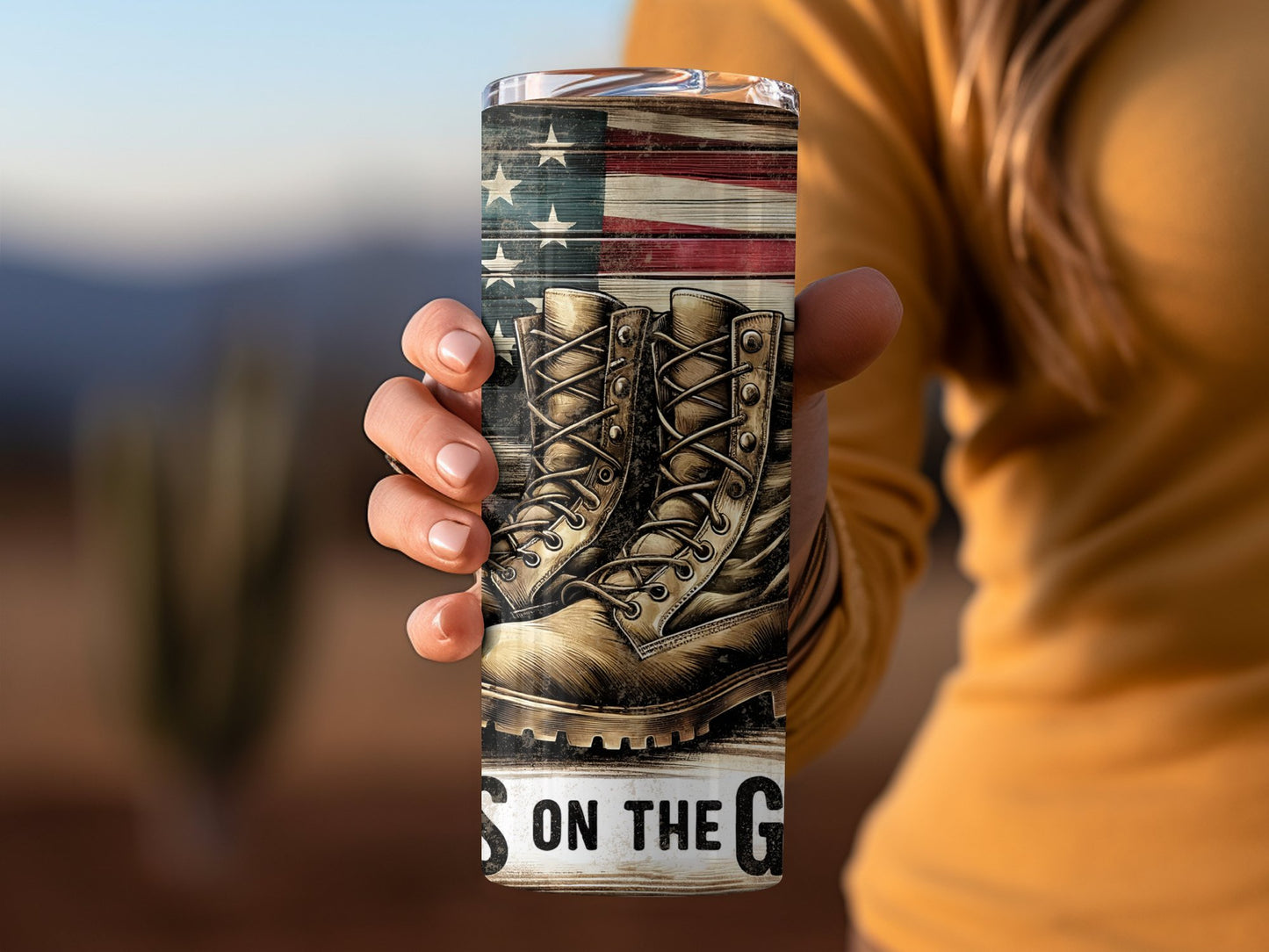 Patriotic Boots on the Ground Military (4th July Tumblers) 8371289