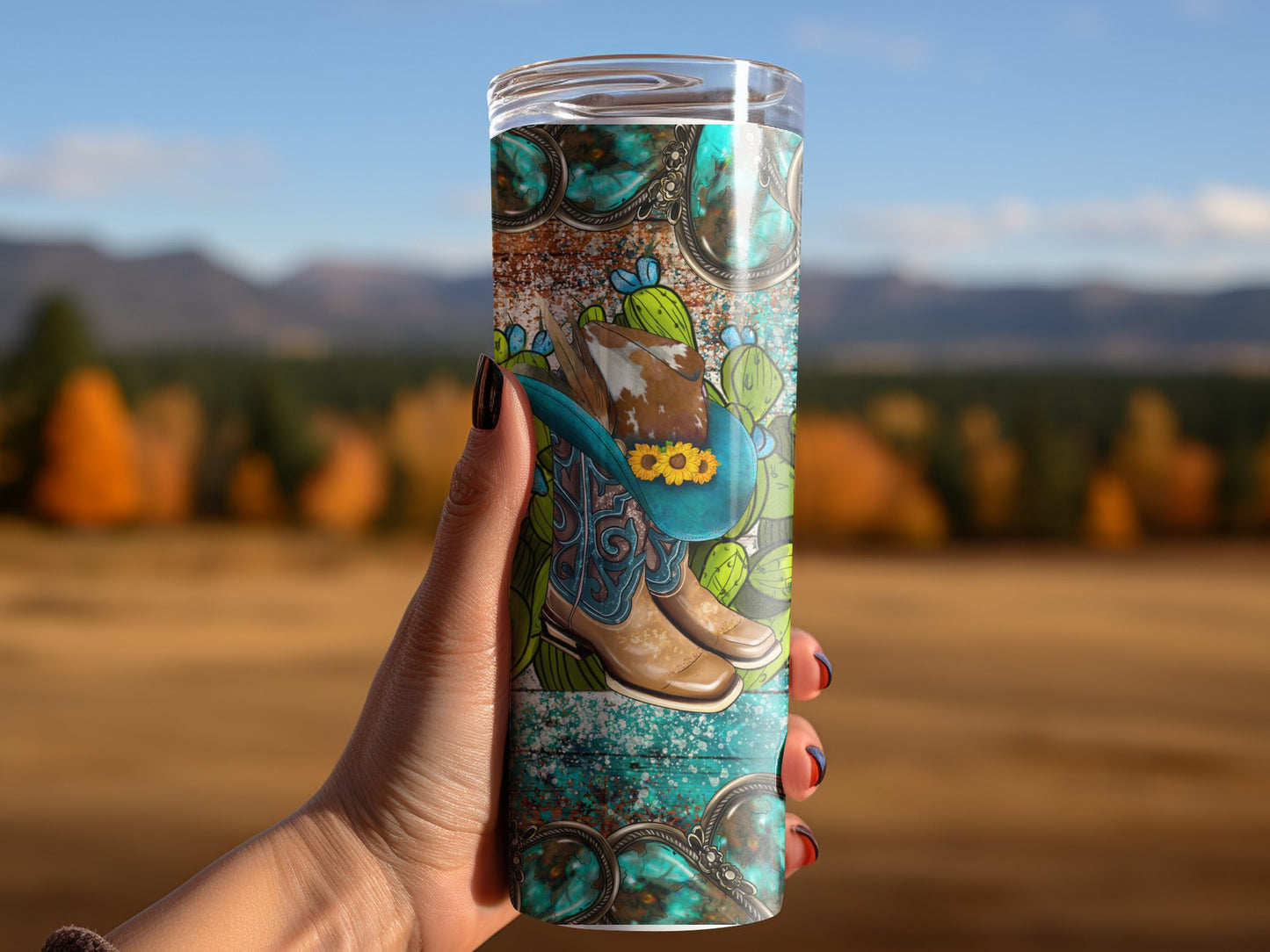 Western Cowboy Boots Tumbler