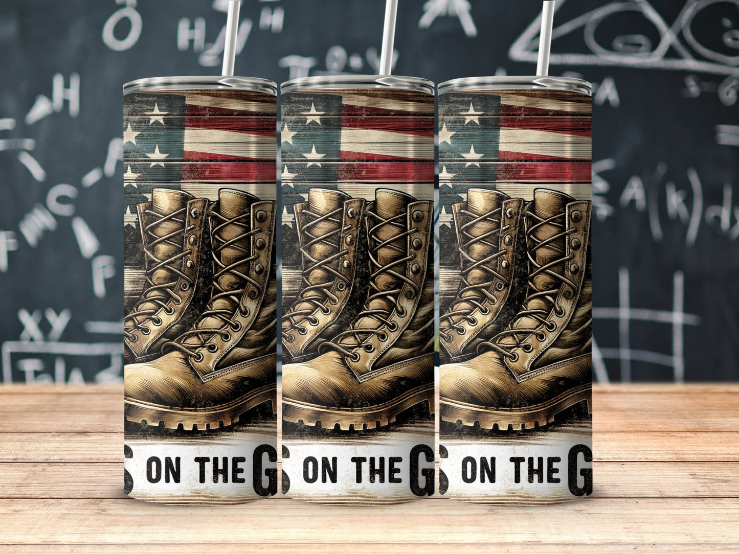 Patriotic Boots on the Ground Military (4th July Tumblers) 8371289