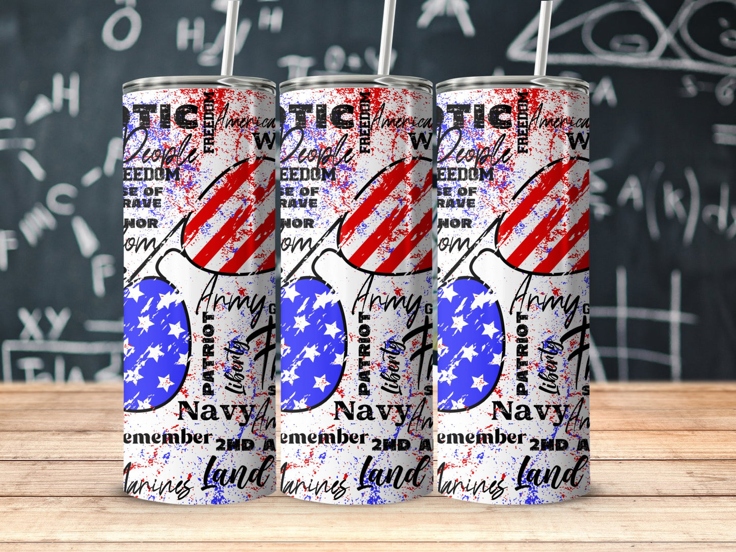 Patriotic USA Theme with Liberty and Freedom (4th July Tumblers) 8371299