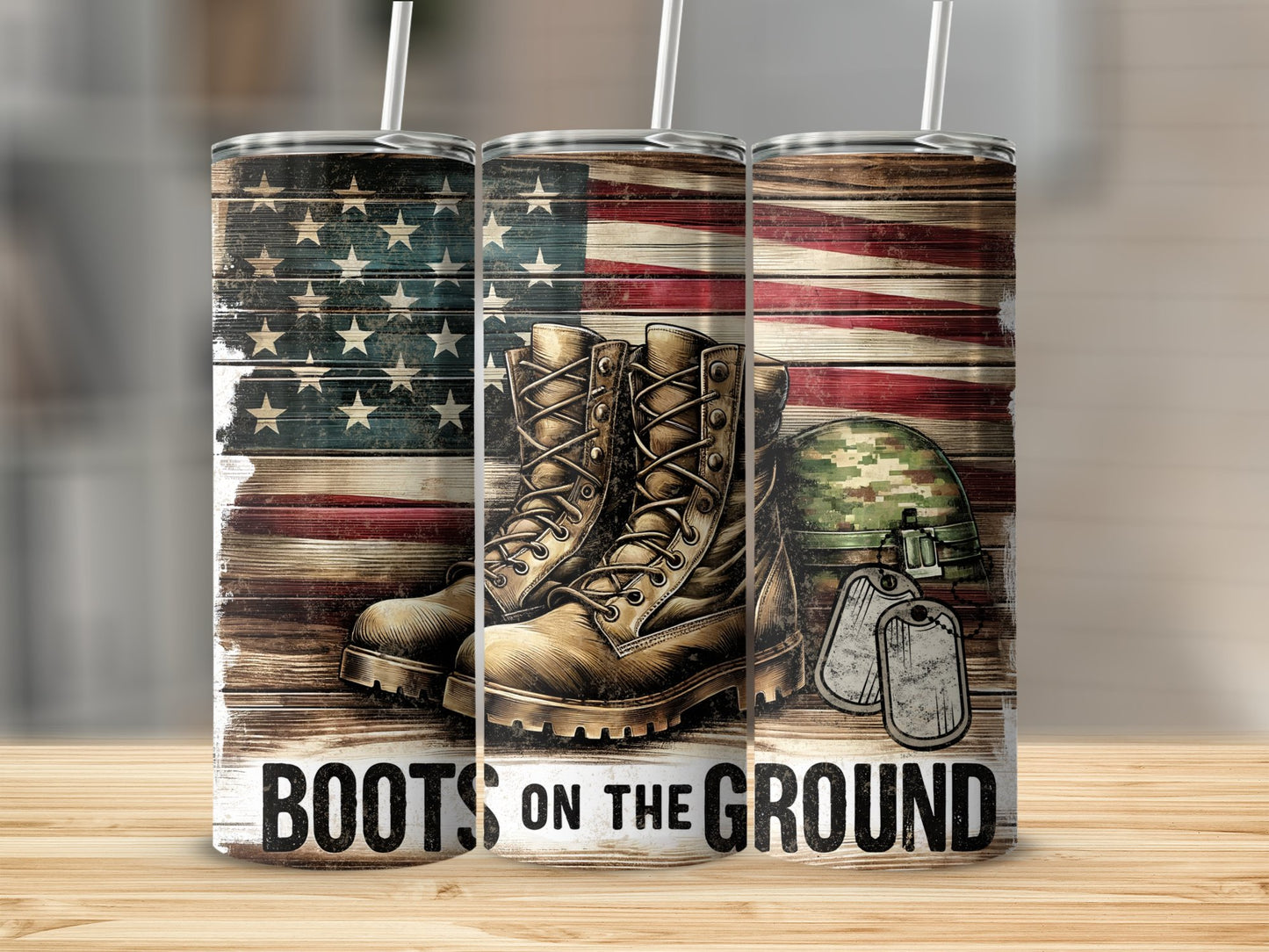 Patriotic Boots on the Ground Military (4th July Tumblers) 8371289