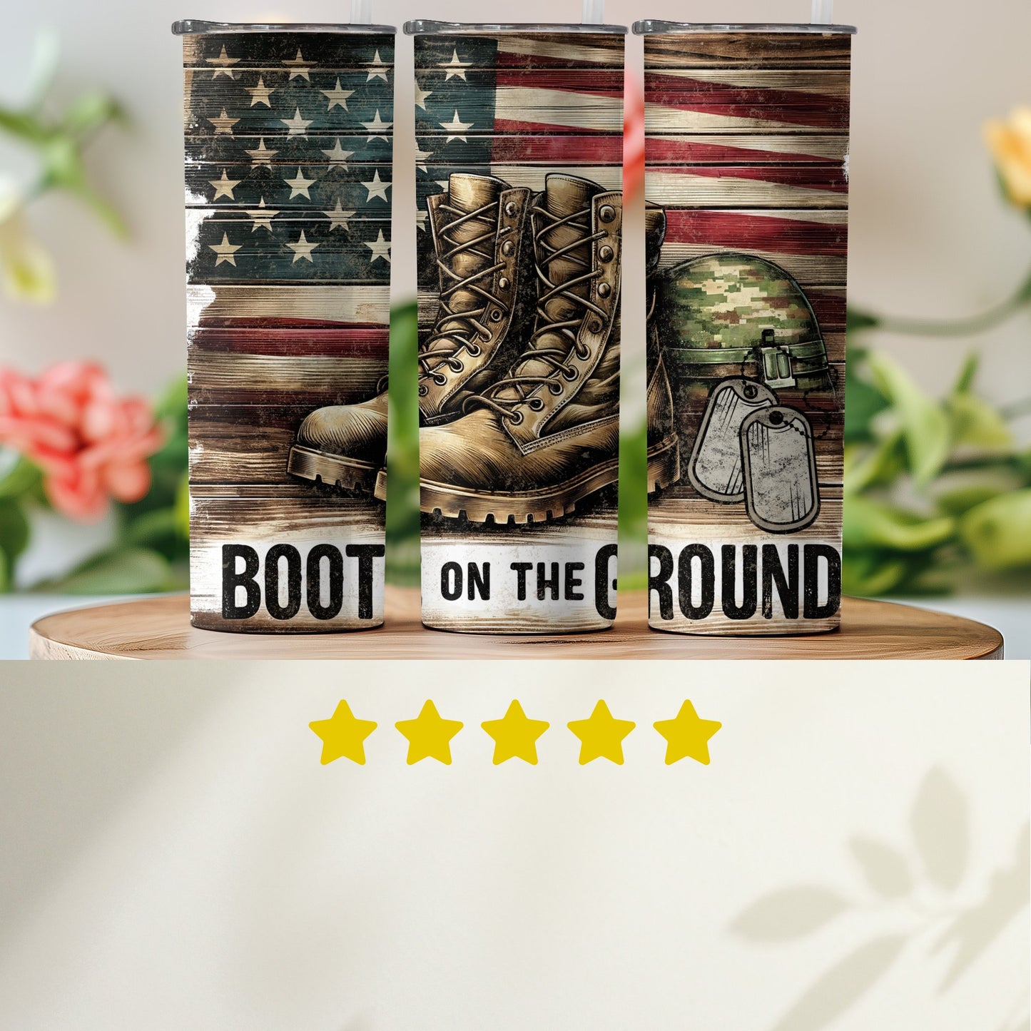 Patriotic Boots on the Ground Military (4th July Tumblers) 8371289