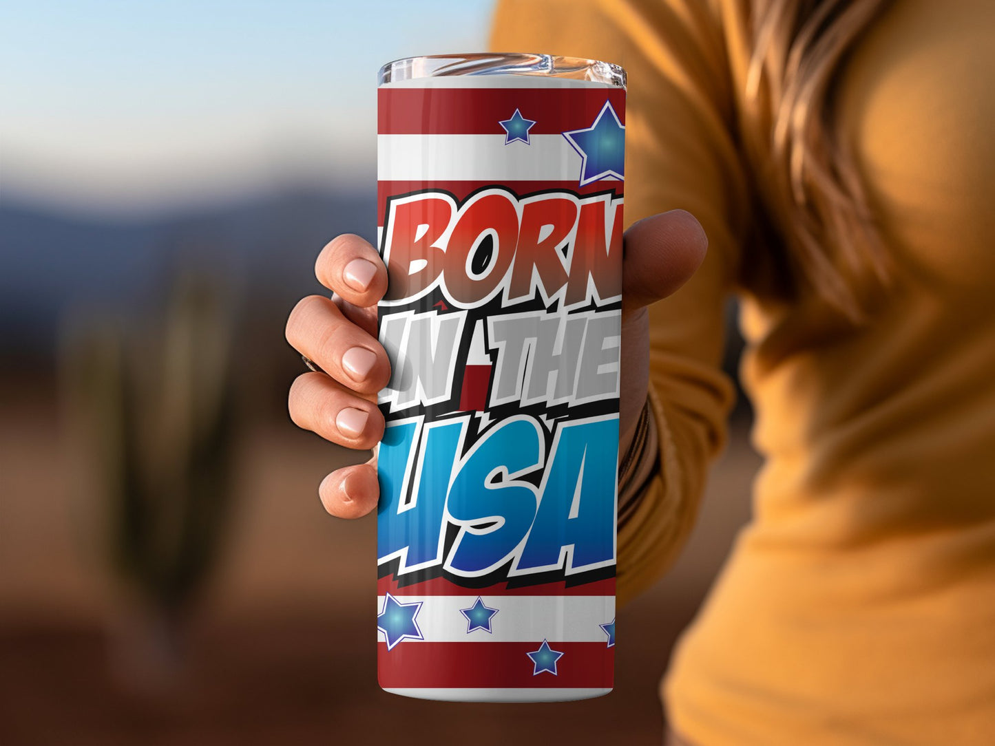 Patriotic Born in the USA Star-Spangled (4th July Tumblers) 8371288
