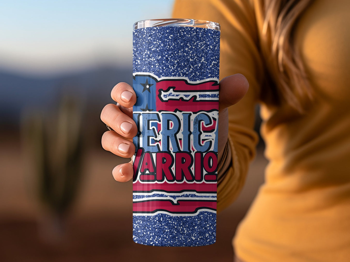 Patriotic American Warrior Star-Spangled (4th July Tumblers) 8371610