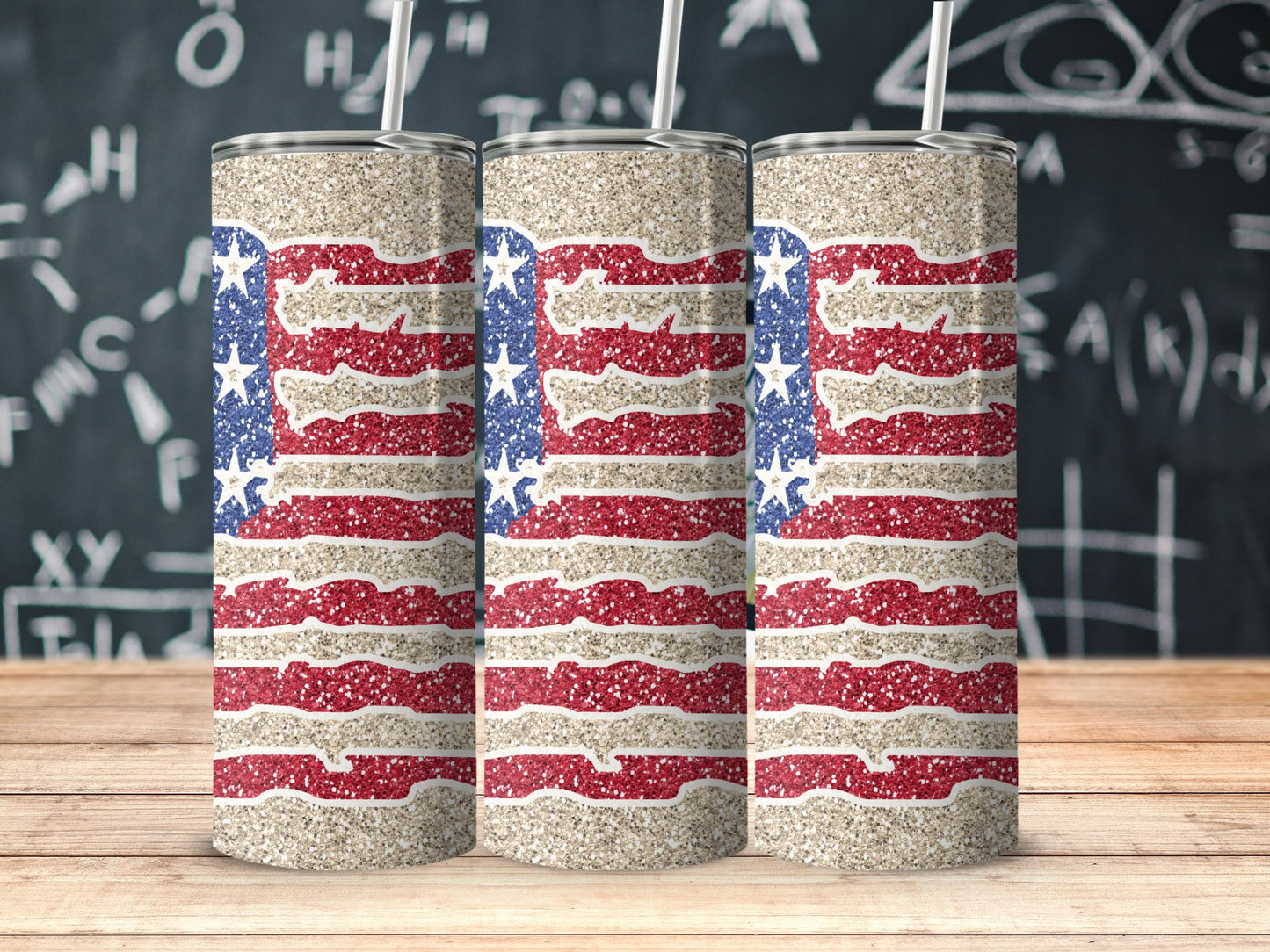Patriotic American Flag Distressed (4th July Tumblers) 8371613