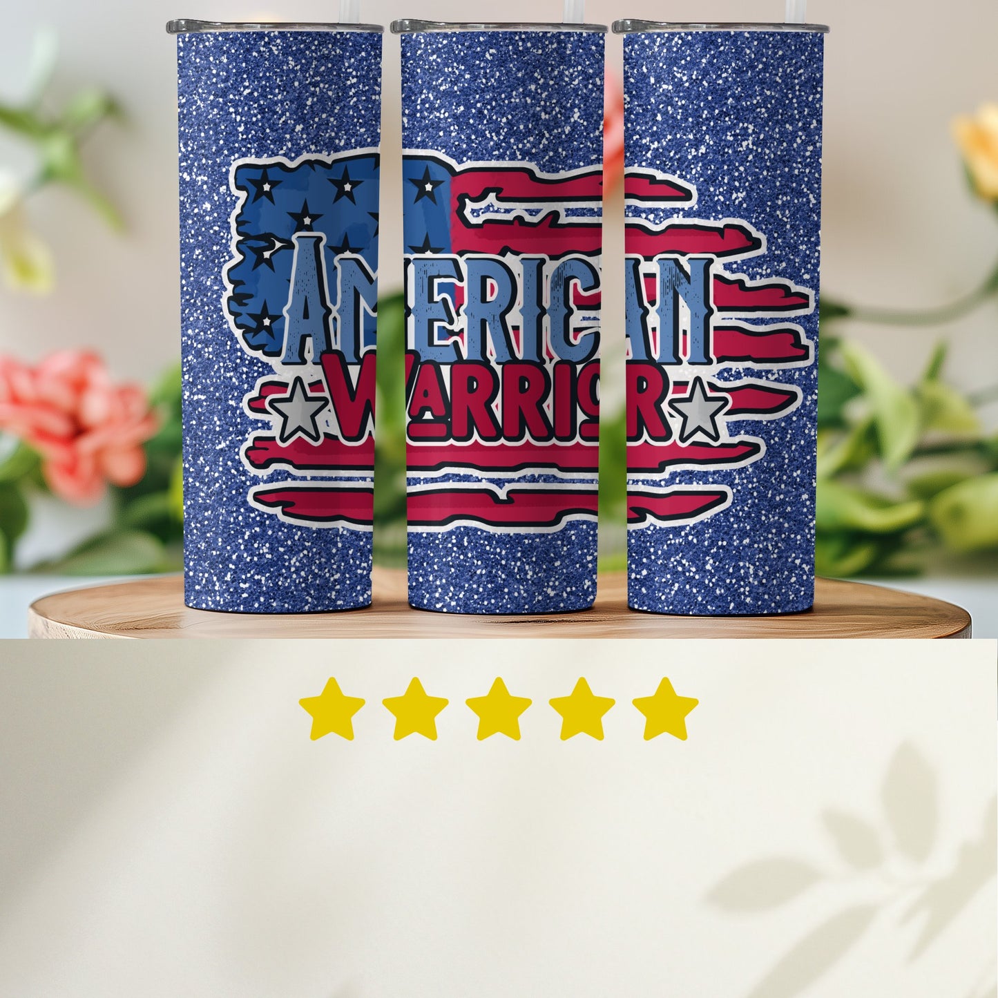 Patriotic American Warrior Star-Spangled (4th July Tumblers) 8371610
