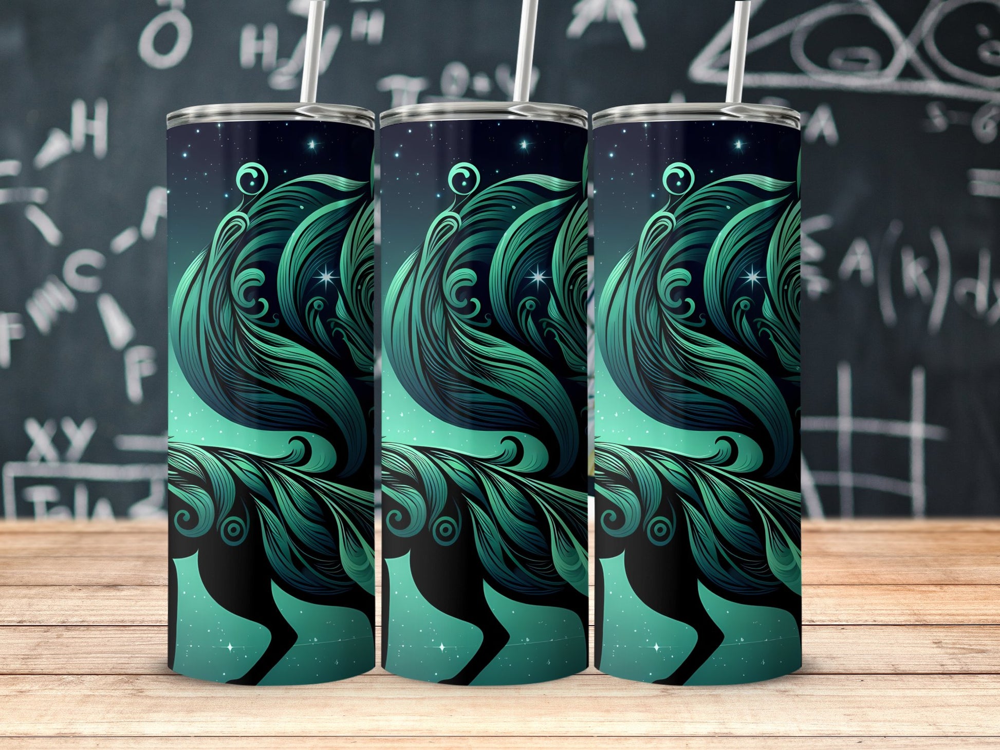 Gorgeous Stylized Horse Design Tumbler  product type