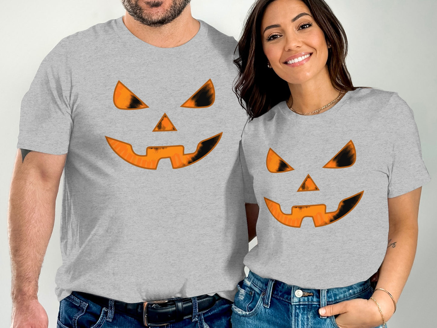 Matching Halloween Pumpkin Face T-Shirt product type